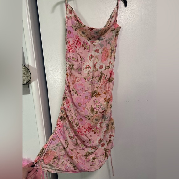 ASOS Pink Floral Dress size 10 - Picture 2 of 4